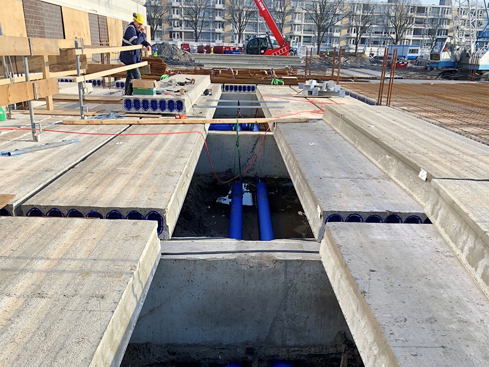 Kunststof transportleidingen voor ‘DE Mall’: Diffusiedicht en waar mogelijk geprefabriceerd 1