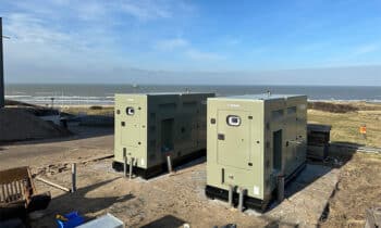 KVT off grid microgrid opstelling met 2x KVT gasgeneratorsets d