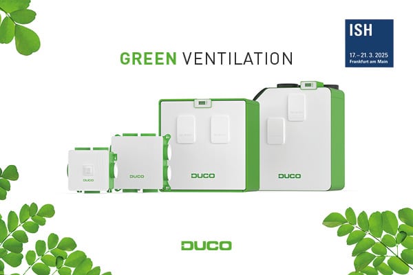 DUCO op ISH 2025: Slimme ventilatieoplossingen in de spotlight