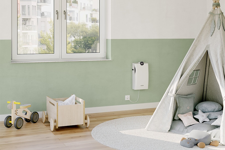 Wandlufter AEROPAC Einbau Kinderzimmer