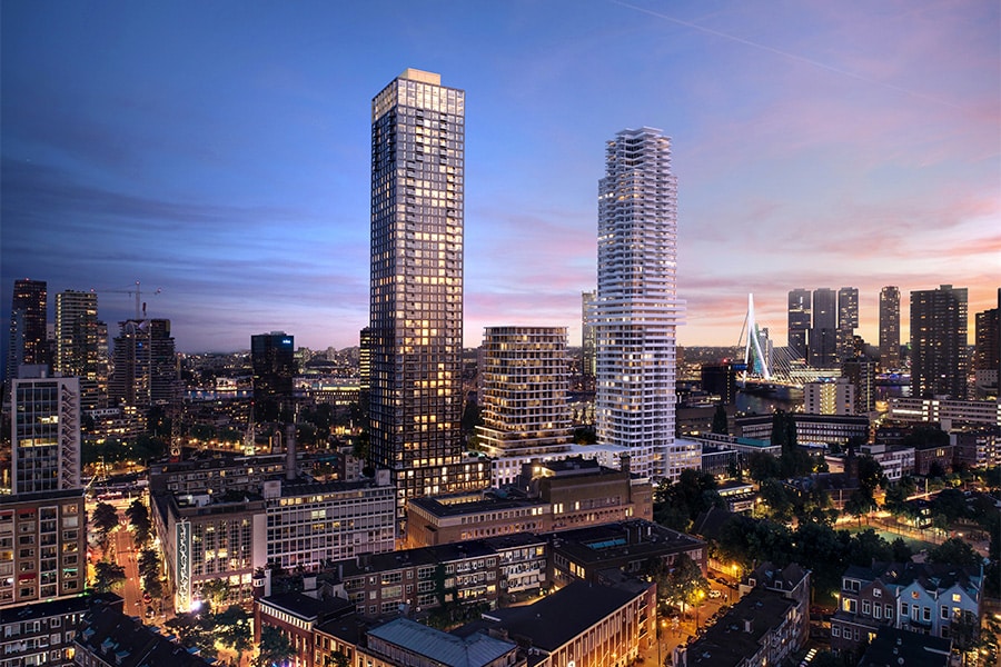 The BaanTower wordt nieuw duurzaam icoon in hartje Rotterdam 1
