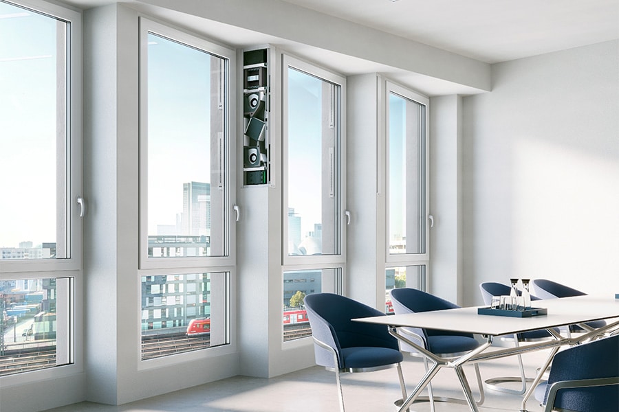 Klimaatplafonds op basis van klei en leem bieden perfecte basis voor decentrale ventilatie 2