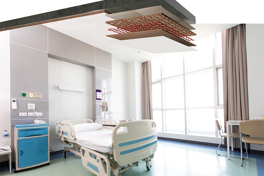 Klimaatplafonds op basis van klei en leem bieden perfecte basis voor decentrale ventilatie 2