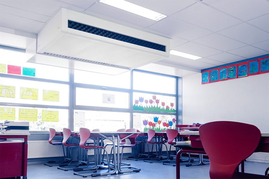 Voor elke school en elk lokaal een passende ventilatie-unit 1