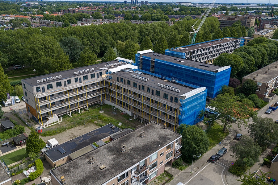Project Rembrandtweg: duurzame verdichting met CLT-houtbouw en geïntegreerde installaties 2